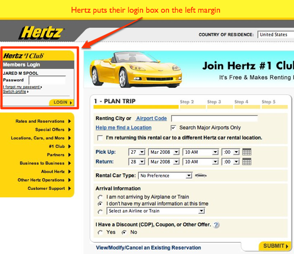 Hertz Home Page