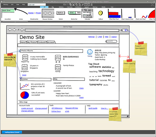 balsamiq markup screenshot