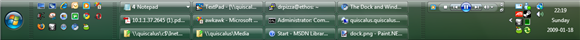 A Windows Vista Taskbar