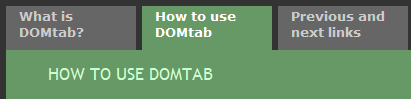 DOMTab screen shot.