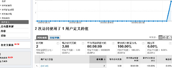 Google Analytics 访问者/用户定义报告