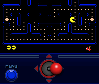 Namco's PacMan with joystick control