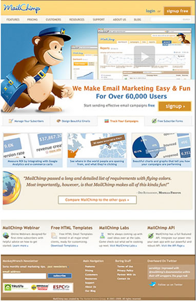 mailchimp_frontpage
