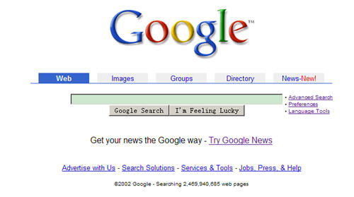 Google首页