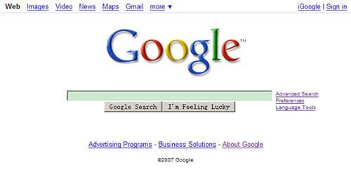 Google首页