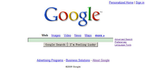 Google首页