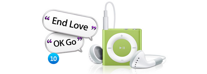 图10 iPod shuffle的VoiceOver 会讲 25 种不同语言的原因,它可以你的母语说出歌曲和表演者名称 8 设计优秀的iPhone通知